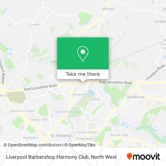 Liverpool Barbershop Harmony Club map