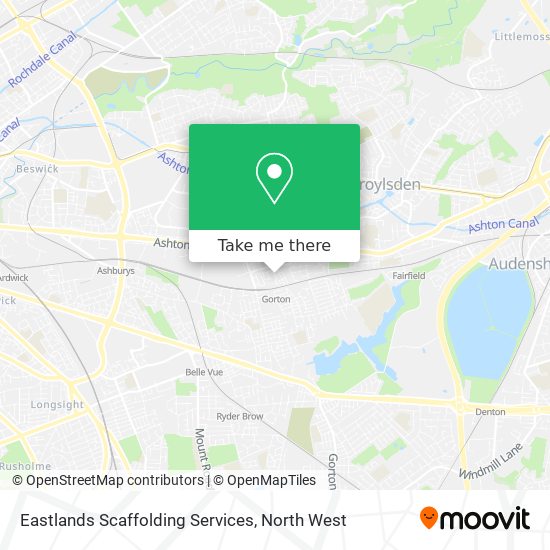 Eastlands Scaffolding Services map