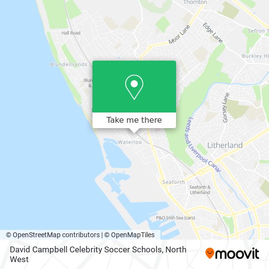 David Campbell Celebrity Soccer Schools map