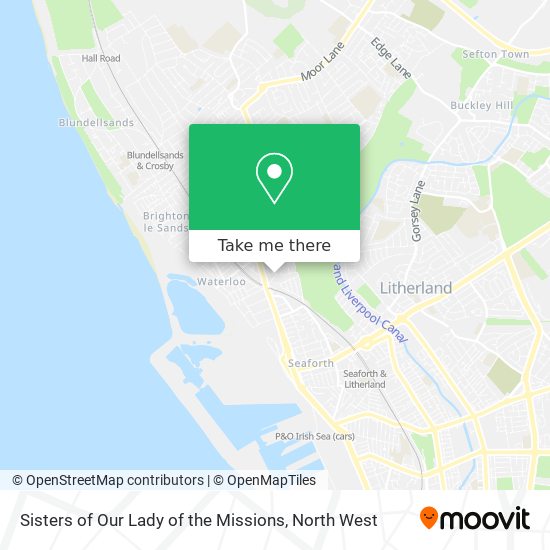 Sisters of Our Lady of the Missions map