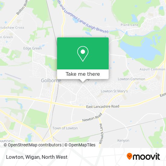 Lowton, Wigan map