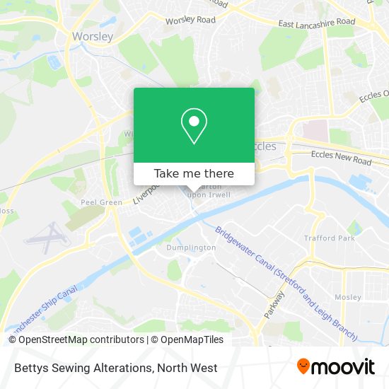 Bettys Sewing Alterations map