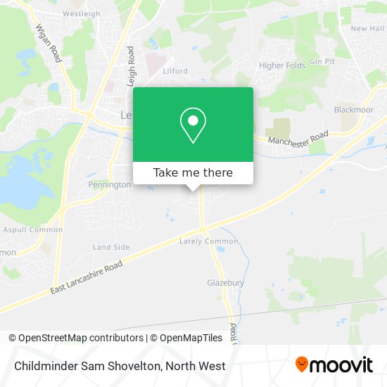 Childminder Sam Shovelton map