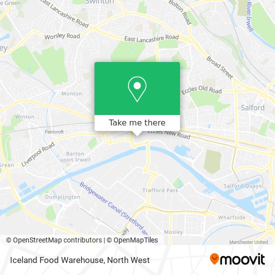 Iceland Food Warehouse map
