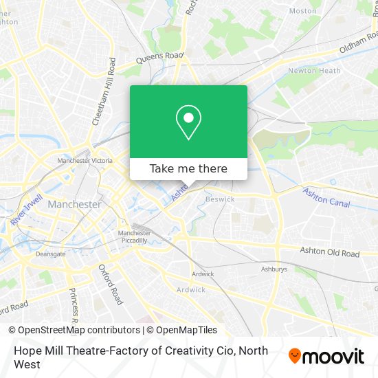 Hope Mill Theatre-Factory of Creativity Cio map