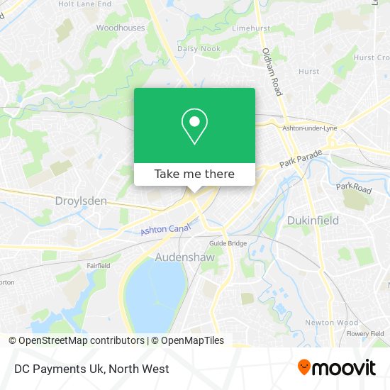 DC Payments Uk map