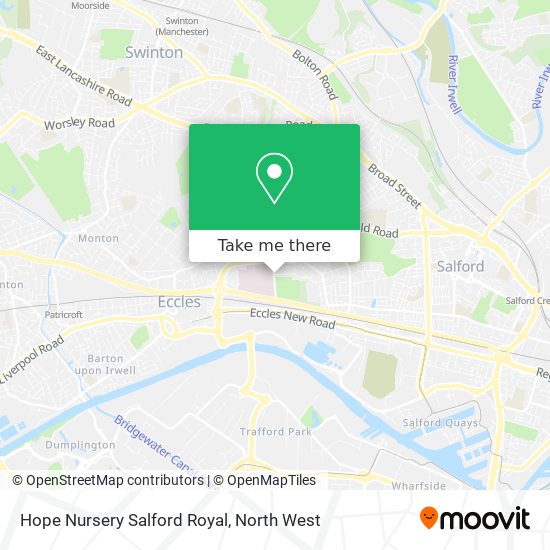 Hope Nursery Salford Royal map