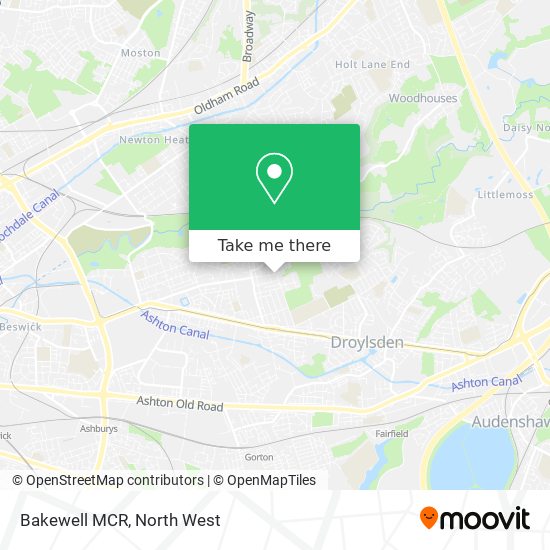 Bakewell MCR map