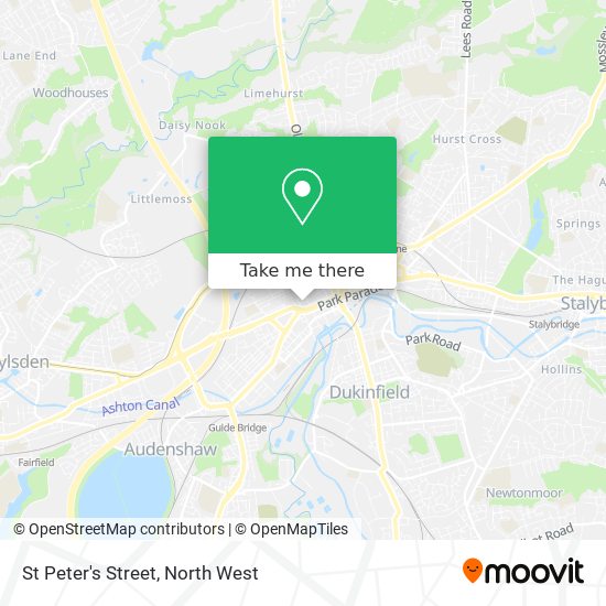 St Peter's Street map