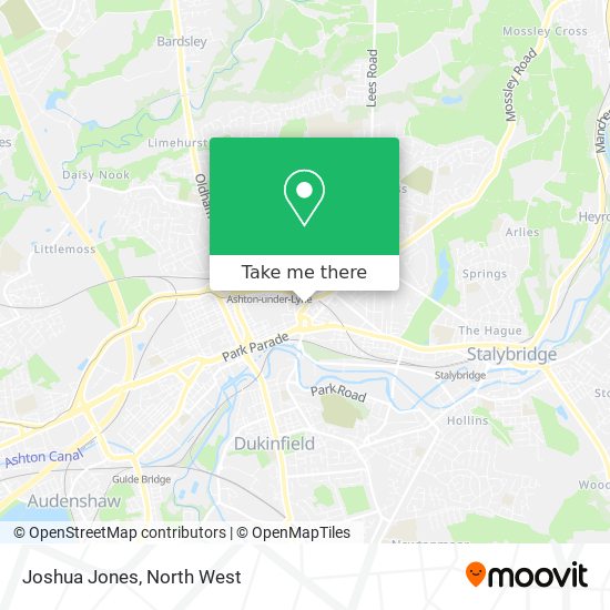 Joshua Jones map