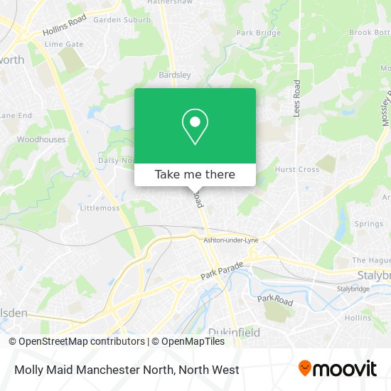 Molly Maid Manchester North map