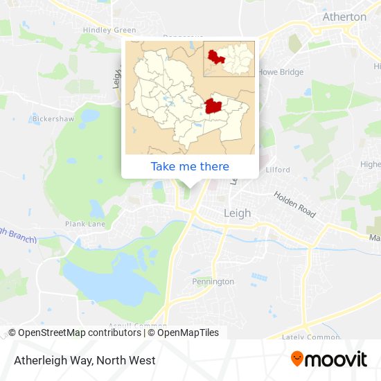 Atherleigh Way map