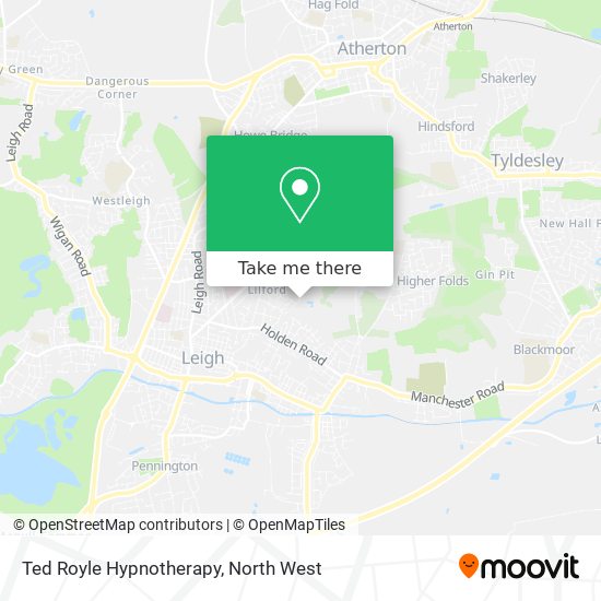 Ted Royle Hypnotherapy map