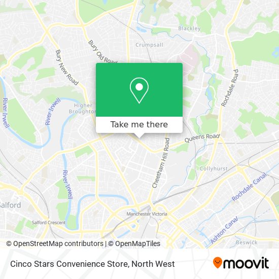 Cinco Stars Convenience Store map
