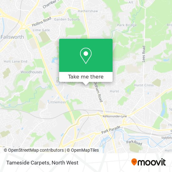 Tameside Carpets map