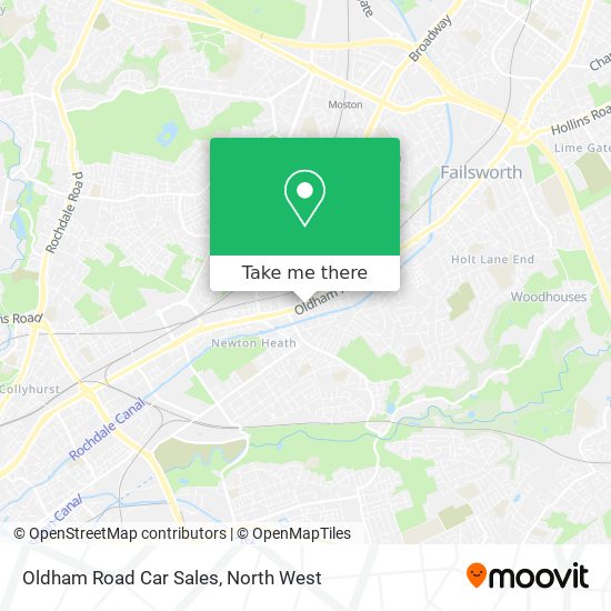 Oldham Road Car Sales map