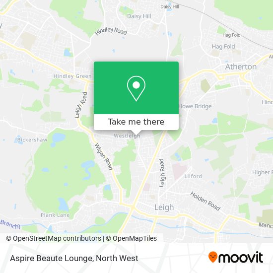 Aspire Beaute Lounge map