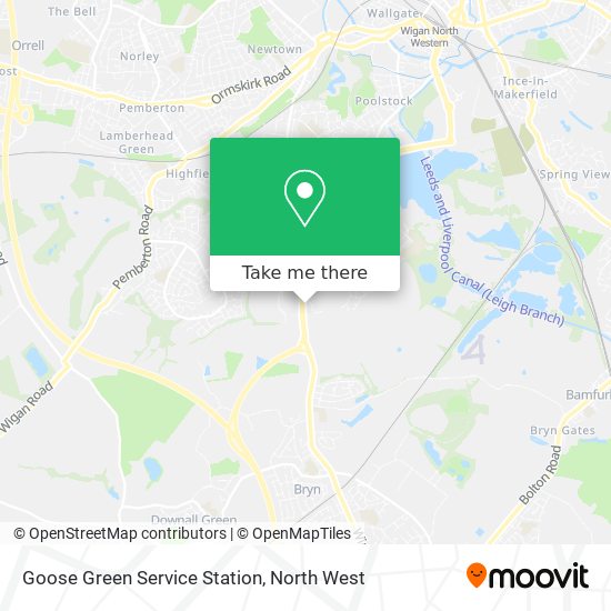 Goose Green Service Station map