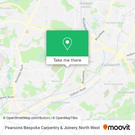 Pearsons Bespoke Carpentry & Joinery map