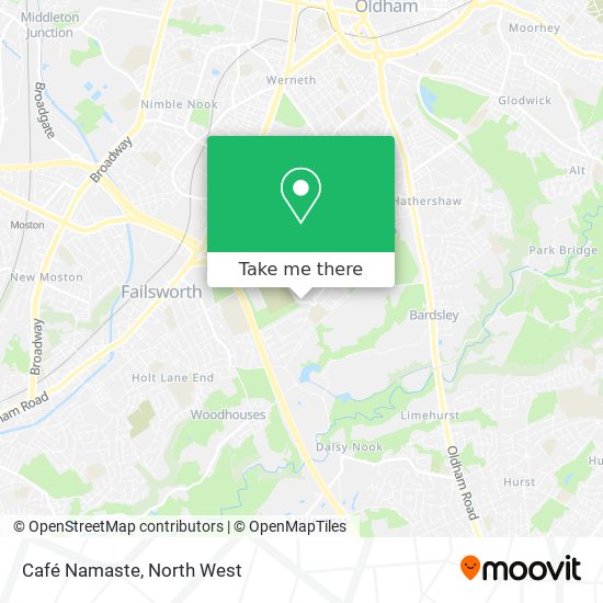 Café Namaste map