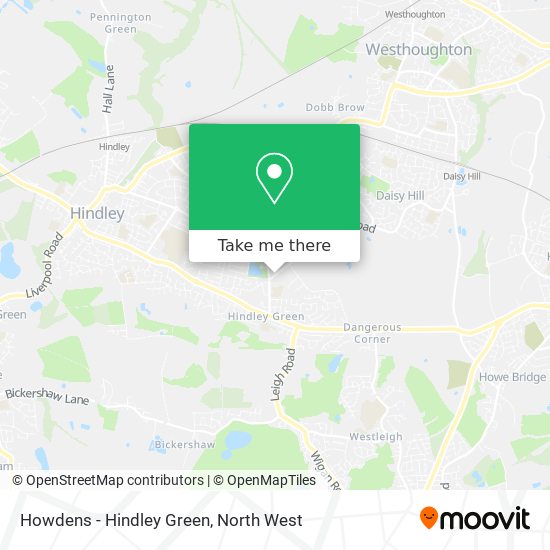 Howdens - Hindley Green map