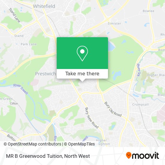 MR B Greenwood Tuition map