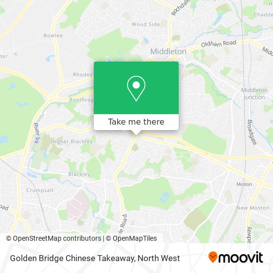 Golden Bridge Chinese Takeaway map