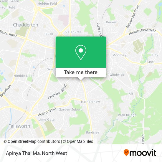 Apinya Thai Ma map