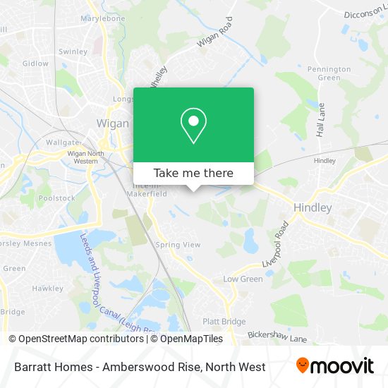 Barratt Homes - Amberswood Rise map