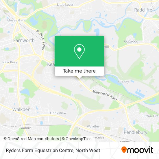 Ryders Farm Equestrian Centre map