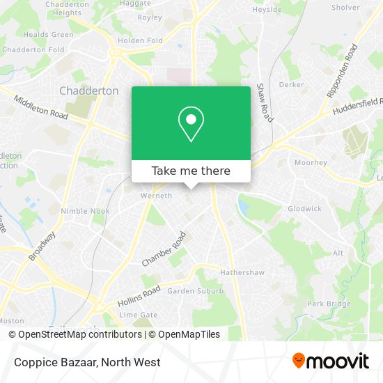 Coppice Bazaar map