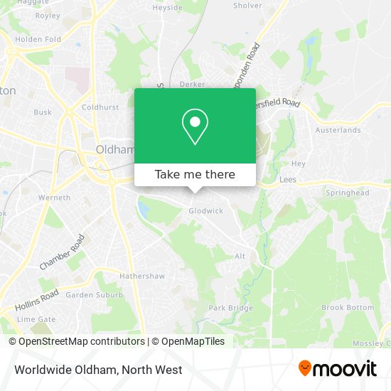 Worldwide Oldham map