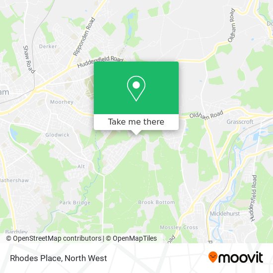 Rhodes Place map