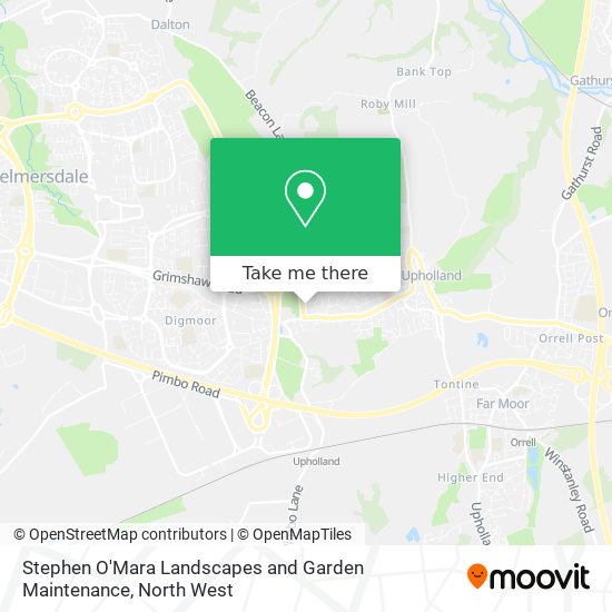 Stephen O'Mara Landscapes and Garden Maintenance map