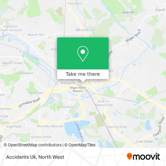 Accidents Uk map