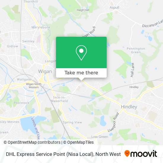 DHL Express Service Point (Nisa Local) map