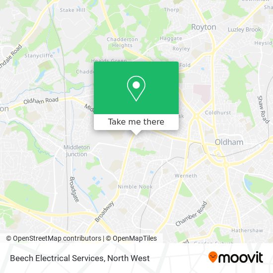 Beech Electrical Services map