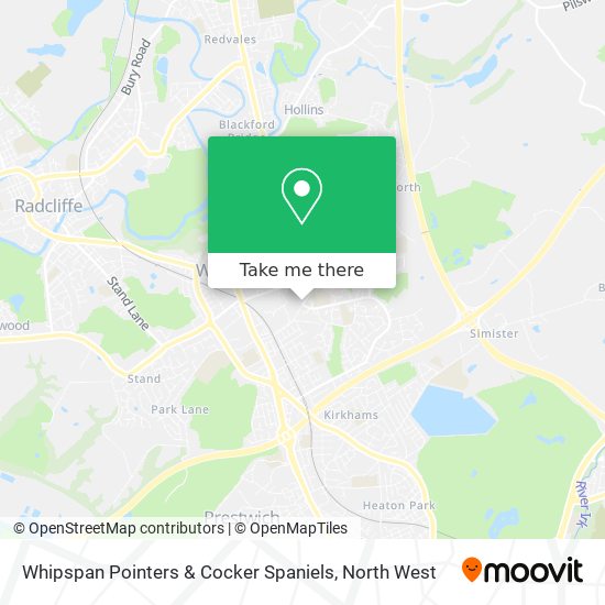Whipspan Pointers & Cocker Spaniels map