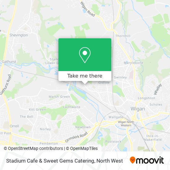 Stadium Cafe & Sweet Gems Catering map