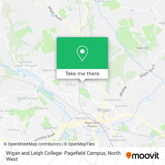 Wigan and Leigh College- Pagefield Campus map