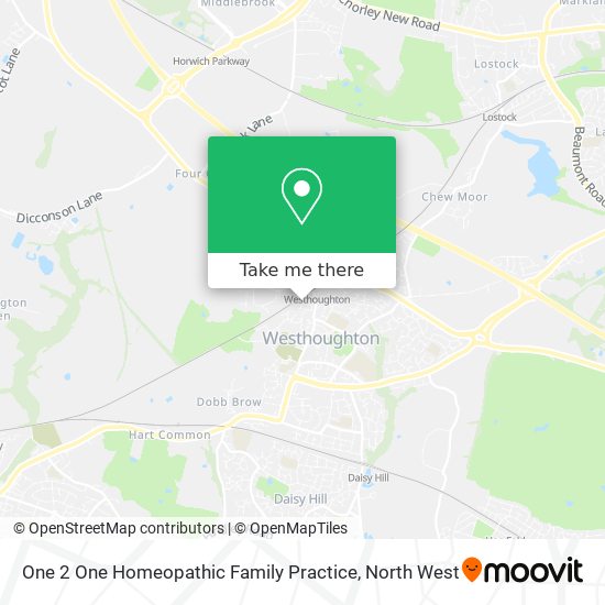 One 2 One Homeopathic Family Practice map