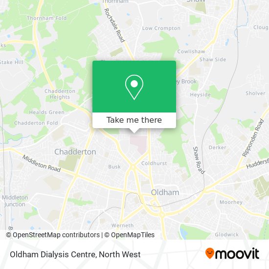 Oldham Dialysis Centre map