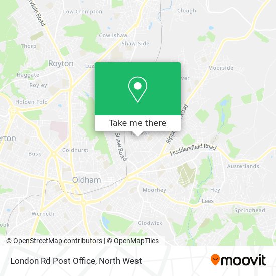 London Rd Post Office map