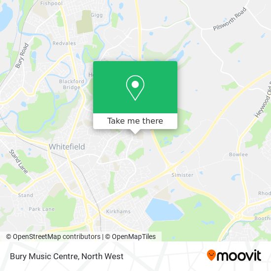 Bury Music Centre map