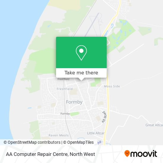 AA Computer Repair Centre map