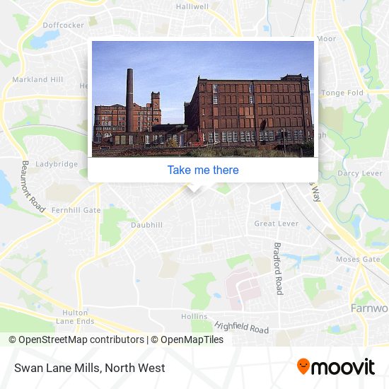 Swan Lane Mills map