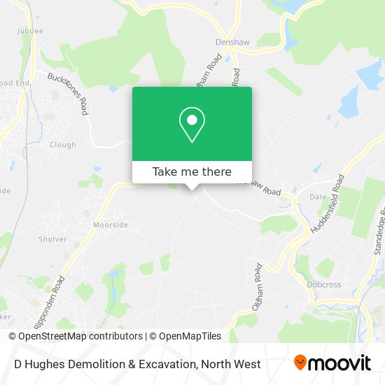 D Hughes Demolition & Excavation map