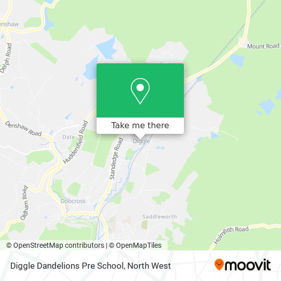 Diggle Dandelions Pre School map