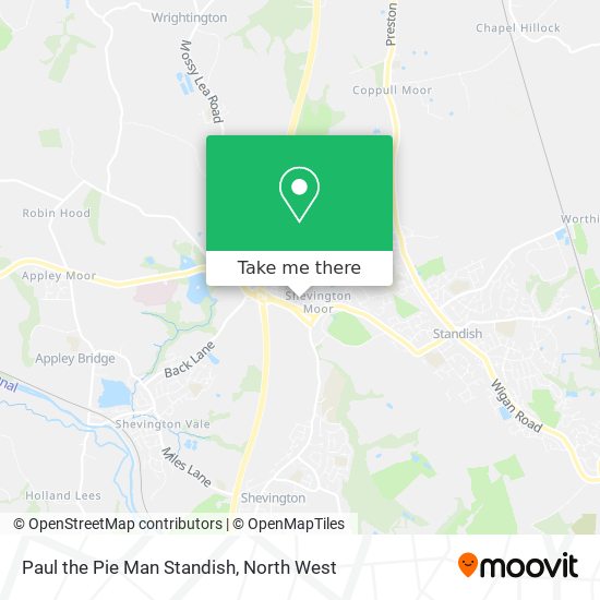 Paul the Pie Man Standish map