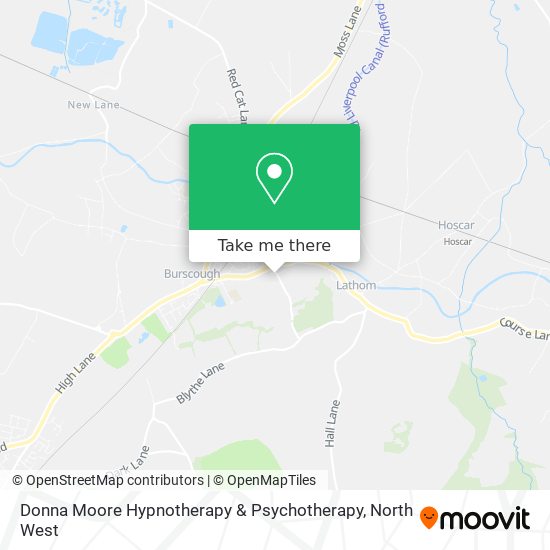 Donna Moore Hypnotherapy & Psychotherapy map